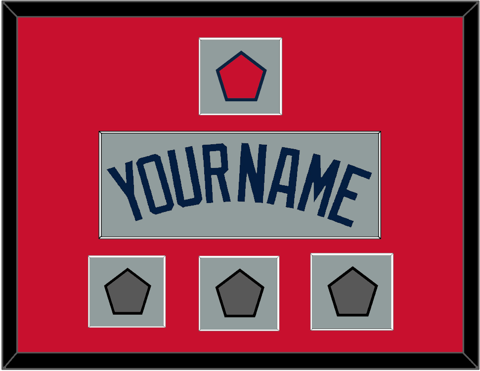 Boston Name, Logo Patch & Three World Series Jersey Patches - Road Gray (2009-2013) - Essential Tier 2