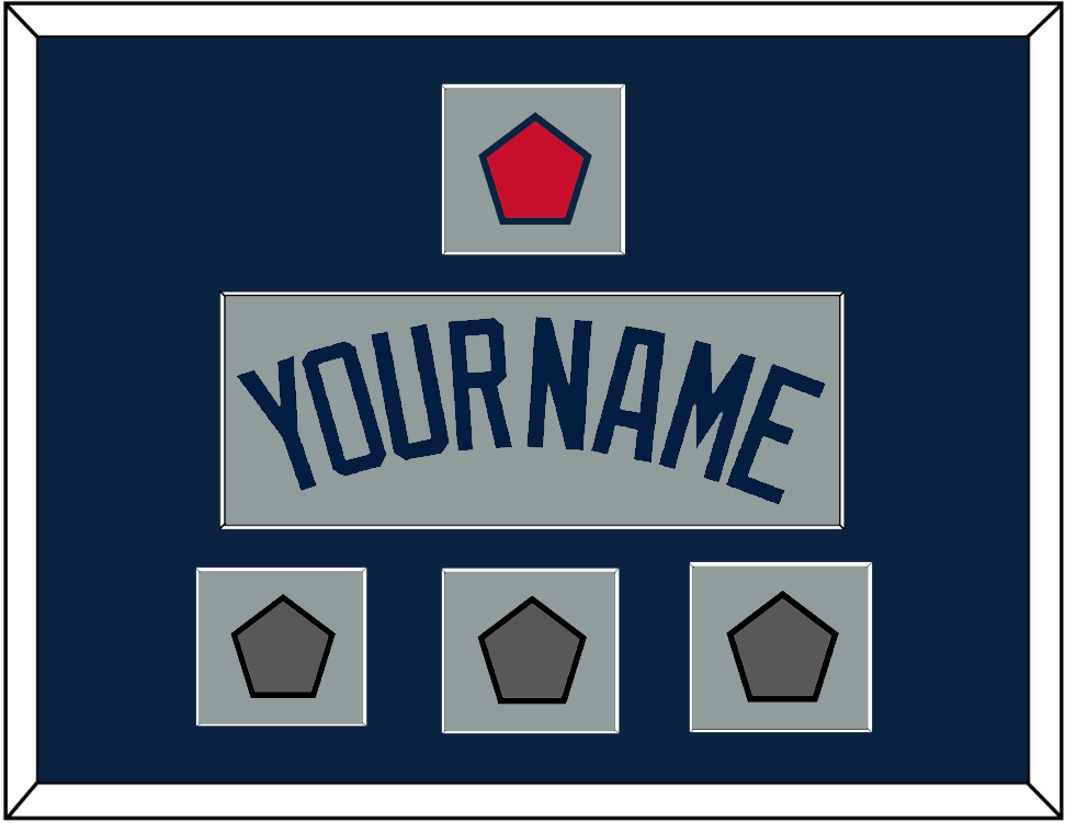 Boston Name, Logo Patch & Three World Series Champions Patches - Road Gray (2009-2013) - Essential Tier 3