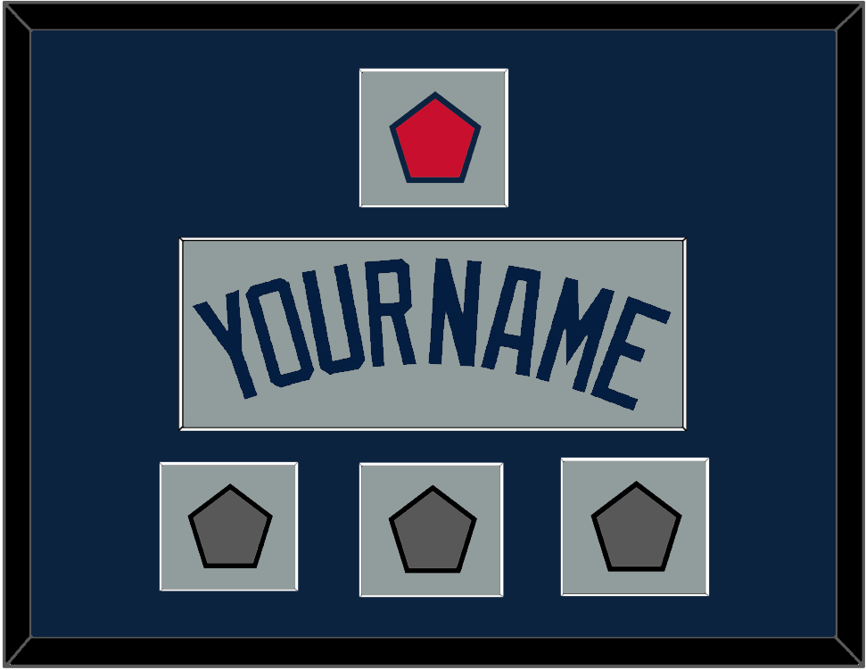 Boston Name, Logo Patch & Three World Series Jersey Patches - Road Gray (2009-2013) - Essential Tier 3