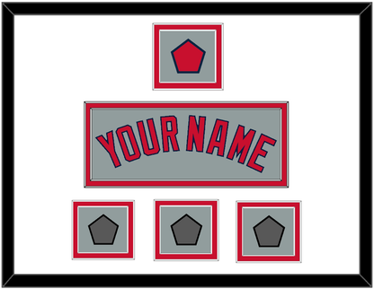 Boston Name, Logo Patch & Three World Series Jersey Patches - Road Gray - Signature Tier 1