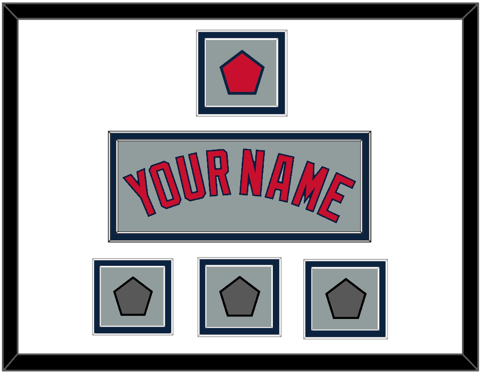 Boston Name, Logo Patch & Three World Series Jersey Patches - Road Gray - Signature Tier 2