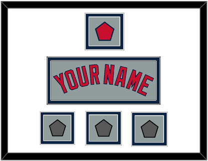 Boston Name, Logo Patch & Three World Series Jersey Patches - Road Gray - Signature Tier 2