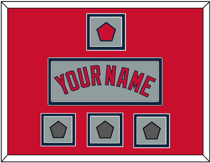 Boston Name, Logo Patch & Three World Series Champions Patches - Road Gray - Signature Tier 3
