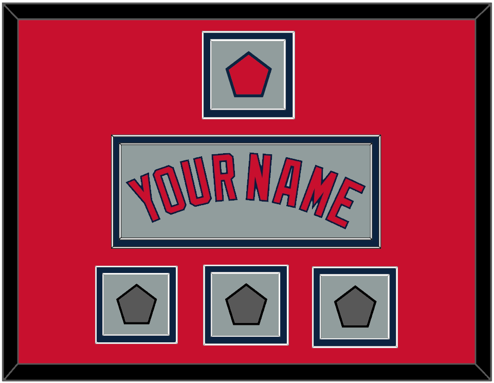 Boston Name, Logo Patch & Three World Series Jersey Patches - Road Gray - Signature Tier 3