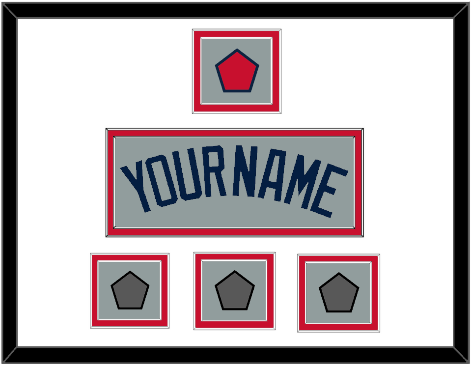 Boston Name, Logo Patch & Three World Series Jersey Patches - Road Gray (2009-2013) - Signature Tier 1