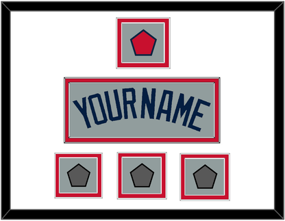 Boston Name, Logo Patch & Three World Series Jersey Patches - Road Gray (2009-2013) - Signature Tier 1