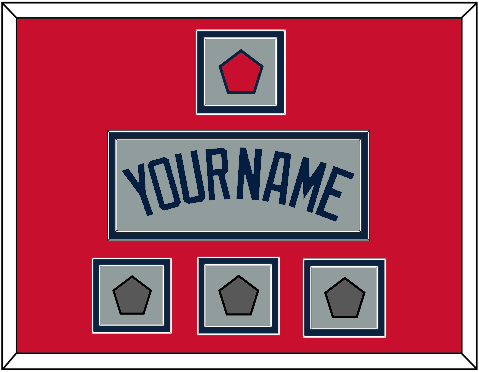 Boston Name, Logo Patch & Three World Series Jersey Patches - Road Gray (2009-2013) - Signature Tier 2
