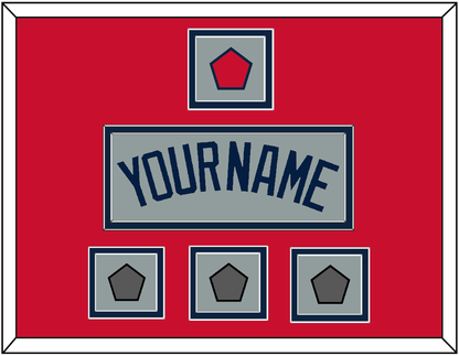 Boston Name, Logo Patch & Three World Series Jersey Patches - Road Gray (2009-2013) - Signature Tier 2