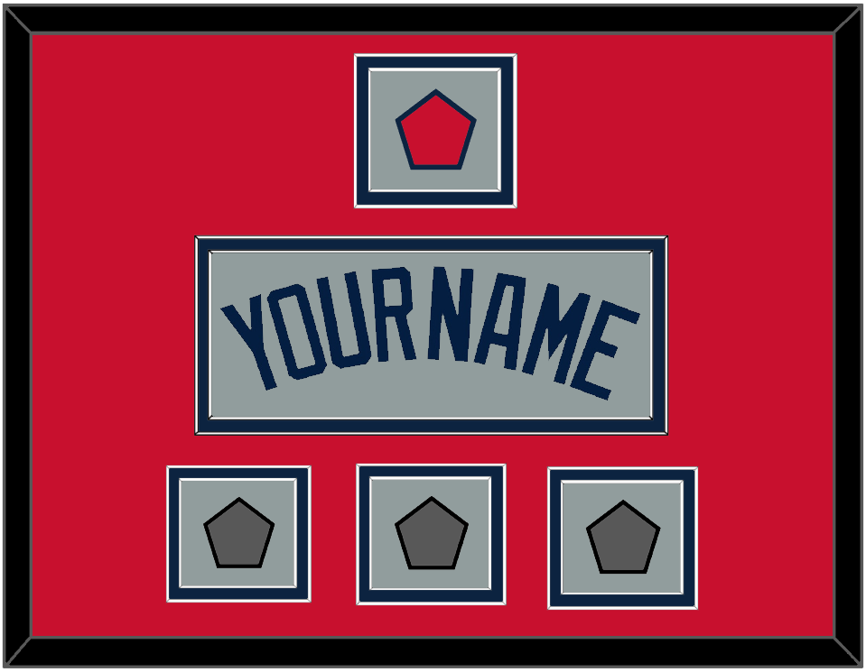 Boston Name, Logo Patch & Three World Series Jersey Patches - Road Gray (2009-2013) - Signature Tier 2