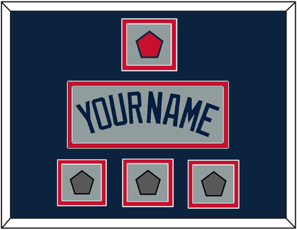 Boston Name, Logo Patch & Three World Series Champions Patches - Road Gray (2009-2013) - Signature Tier 3