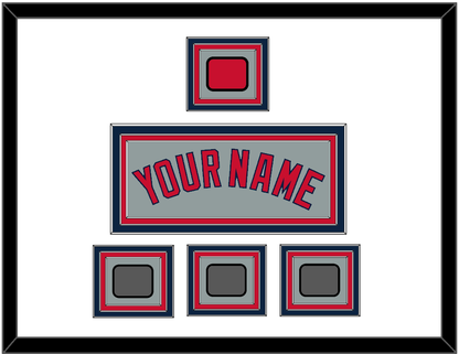 Boston Name, Logo Patch & Three World Series Champions Patches - Road Gray - Premier Tier 1