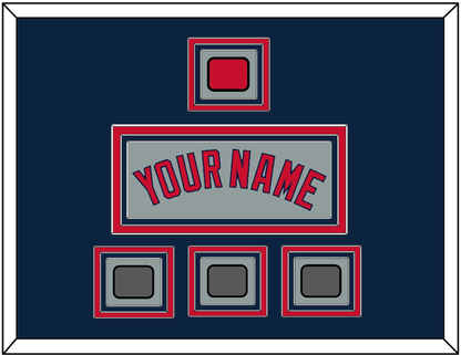 Boston Name, Logo Patch & Three World Series Champions Patches - Road Gray - Premier Tier 3