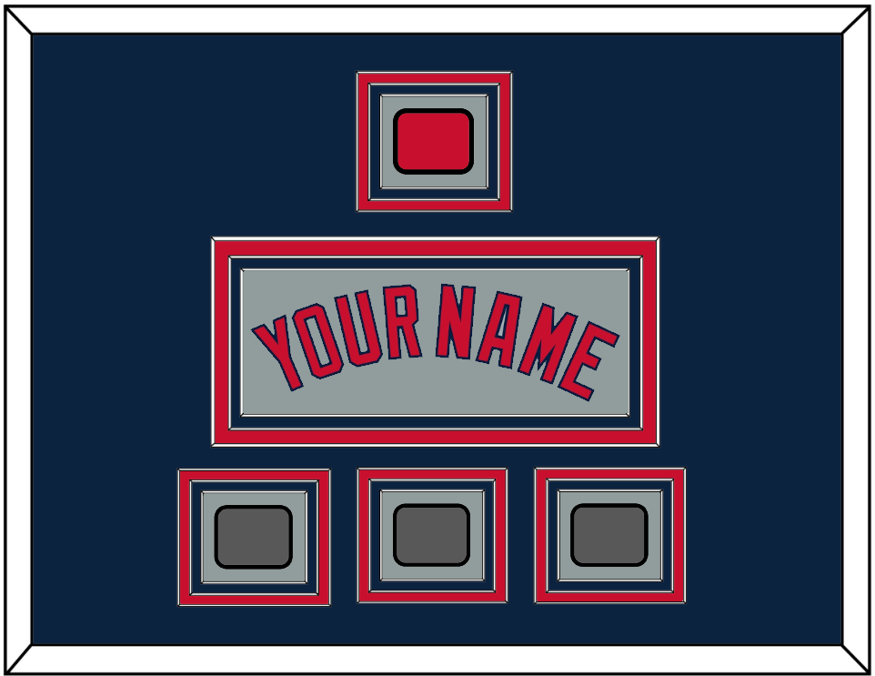Boston Name, Logo Patch & Three World Series Jersey Patches - Road Gray - Premier Tier 3