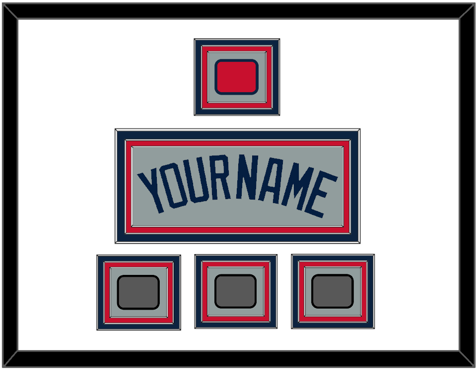Boston Name, Logo Patch & Three World Series Jersey Patches - Road Gray (2009-2013) - Premier Tier 1
