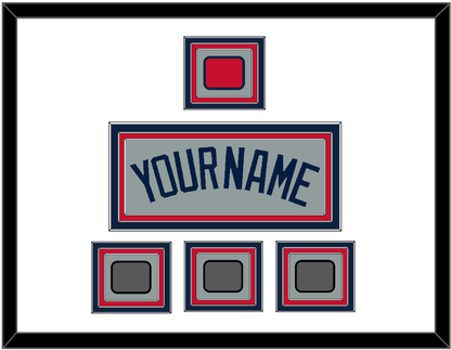 Boston Name, Logo Patch & Three World Series Jersey Patches - Road Gray (2009-2013) - Premier Tier 1