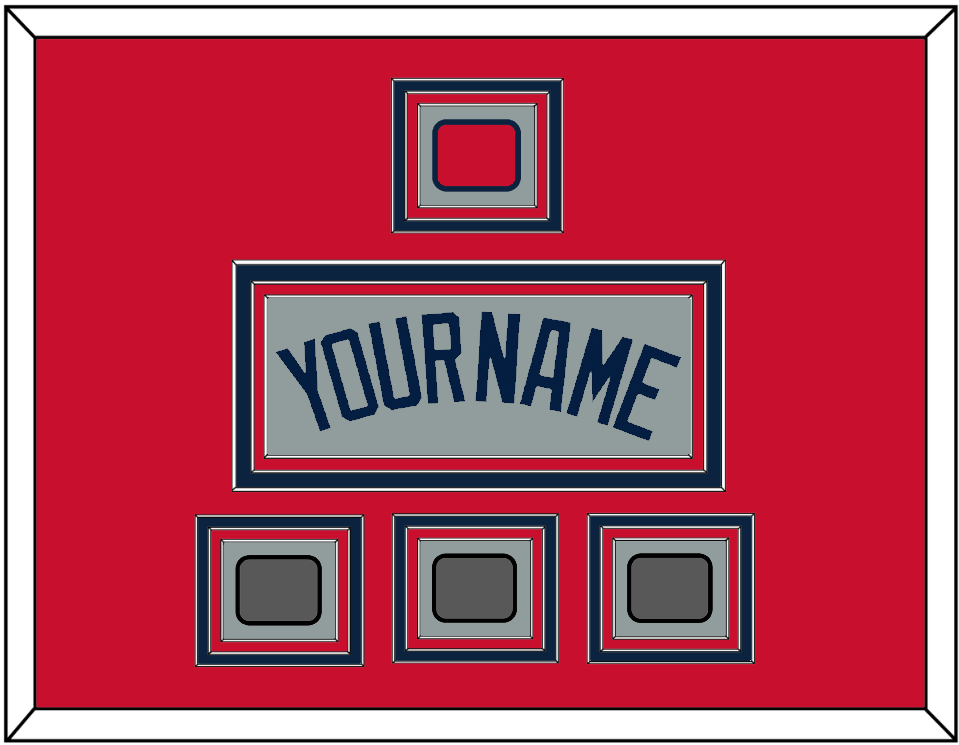 Boston Name, Logo Patch & Three World Series Jersey Patches - Road Gray (2009-2013) - Premier Tier 2