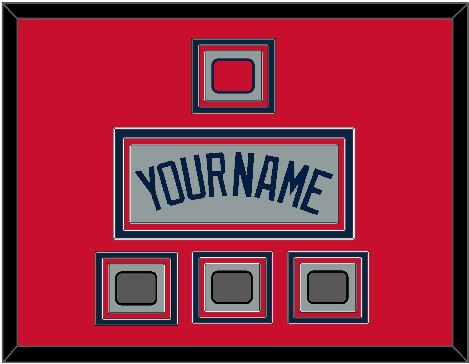 Boston Name, Logo Patch & Three World Series Jersey Patches - Road Gray (2009-2013) - Premier Tier 2