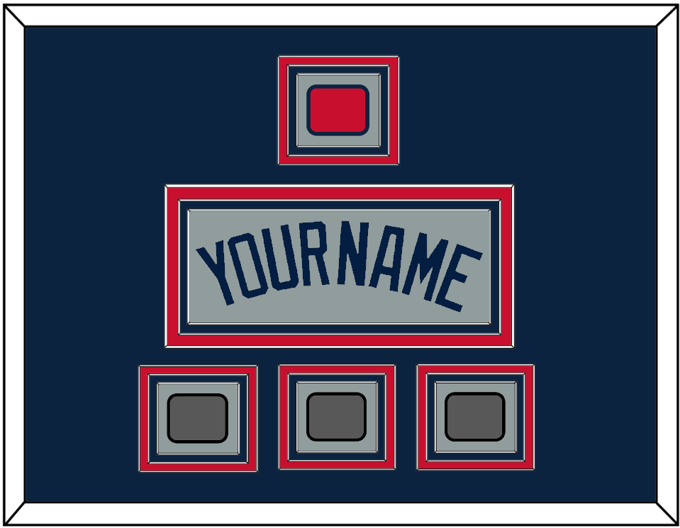 Boston Name, Logo Patch & Three World Series Champions Patches - Road Gray (2009-2013) - Premier Tier 3