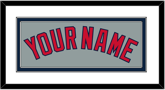 Boston Name - Road Gray - Double Mat 2