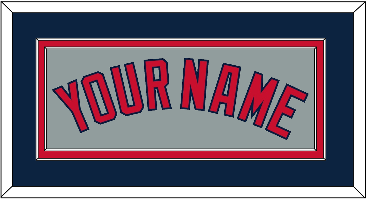 Boston Name - Road Gray - Signature Tier 4