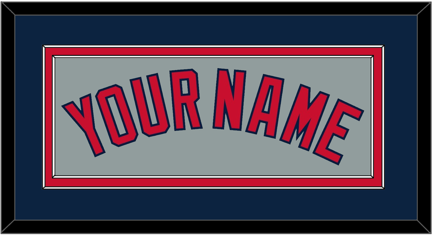 Boston Name - Road Gray - Signature Tier 4