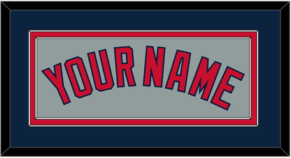 Boston Name - Road Gray - Signature Tier 4
