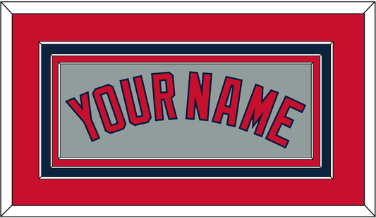Boston Name - Road Gray - Premier Tier 2