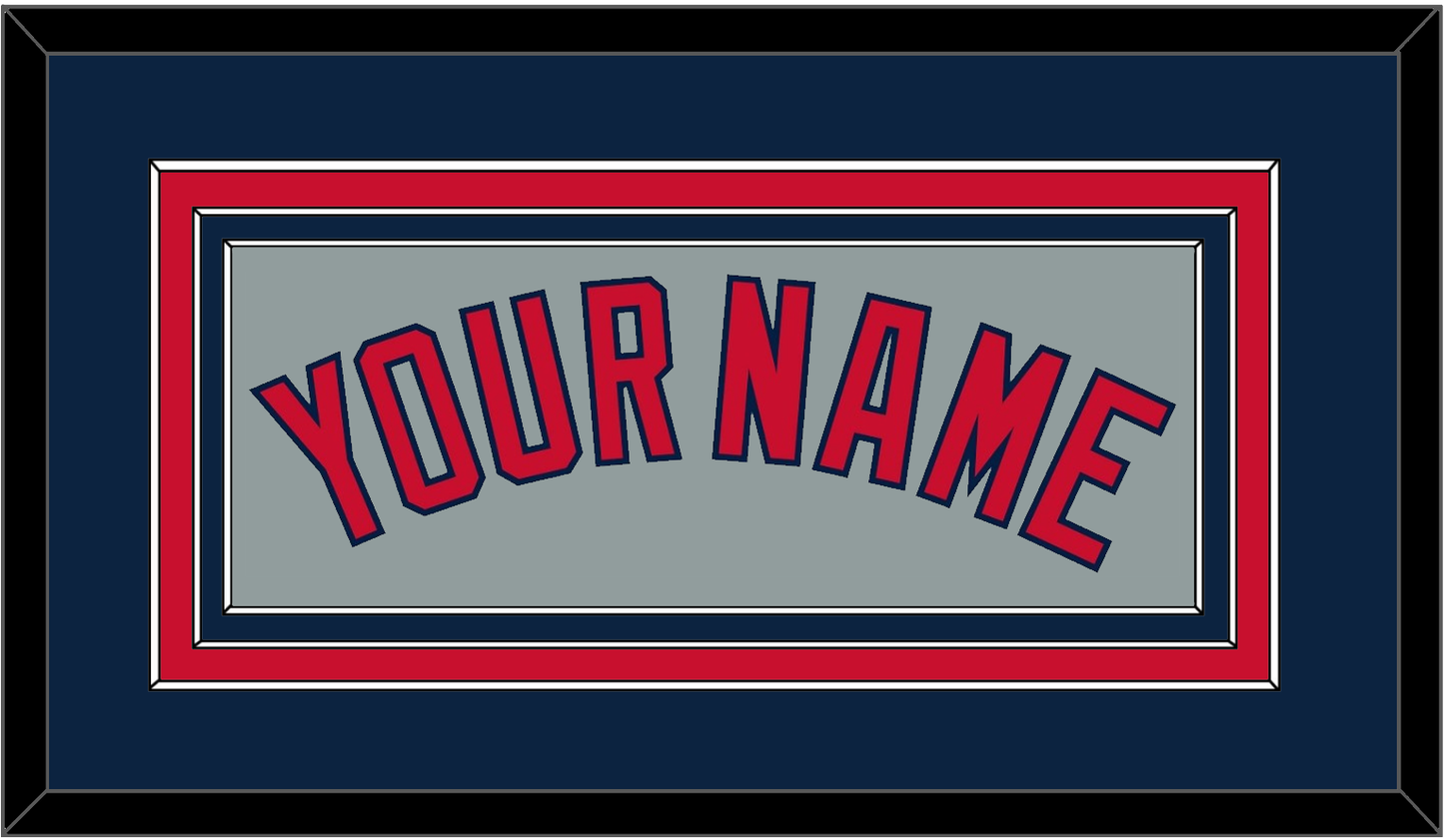 Boston Name - Road Gray - Premier Tier 3