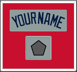 Boston Name & World Series Champions Patch - Road Gray (2009-2013) - Single Mat 2