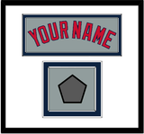 Boston Name & World Series Champions Patch - Road Gray - Double Mat 2
