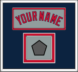Boston Name & World Series Champions Patch - Road Gray - Double Mat 4