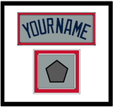Boston Name & World Series Champions Patch - Road Gray (2009-2013) - Double Mat 1