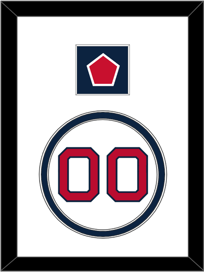 Boston Number & “B” Logo Hat Patch - Home White - Signature Tier 1