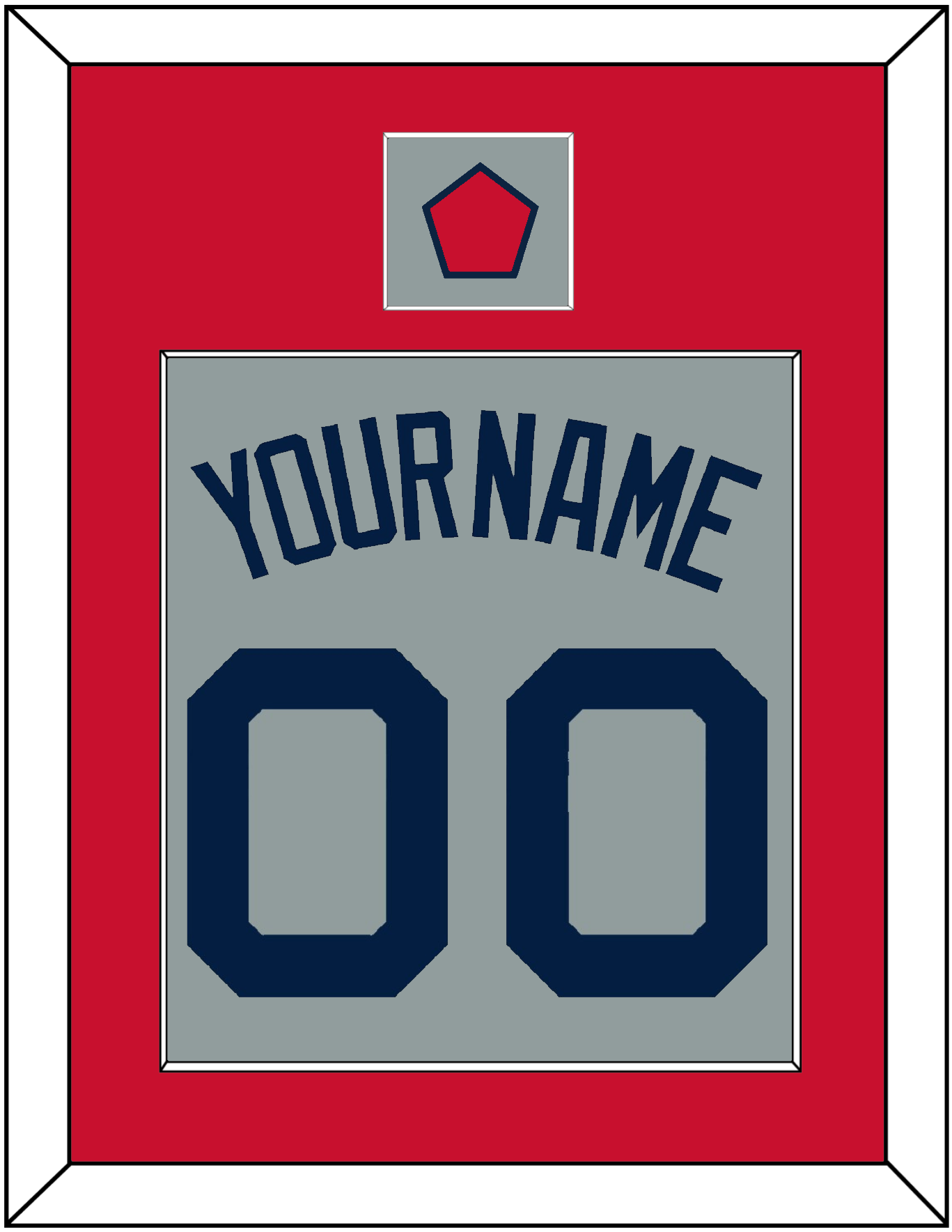 Boston Name, Number & Logo Patch - Road Gray (2009-2013) - Essential Tier 2