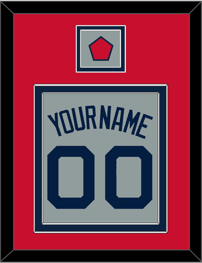Boston Name, Number & Logo Patch - Road Gray (2009-2013) - Signature Tier 2