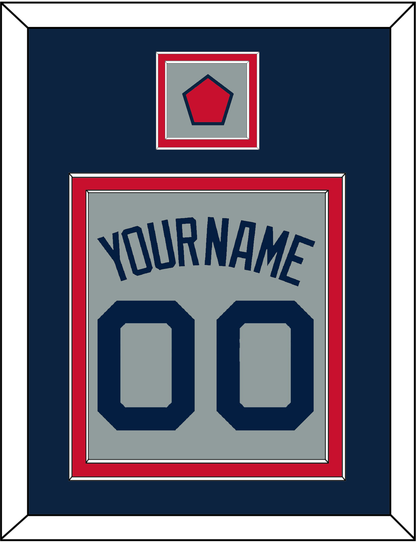 Boston Name, Number & Logo Patch - Road Gray (2009-2013) - Signature Tier 3