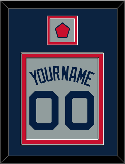 Boston Name, Number & Logo Patch - Road Gray (2009-2013) - Signature Tier 3