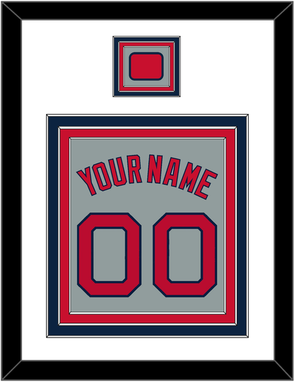Boston Name, Number & Logo Patch - Road Gray - Premier Tier 1