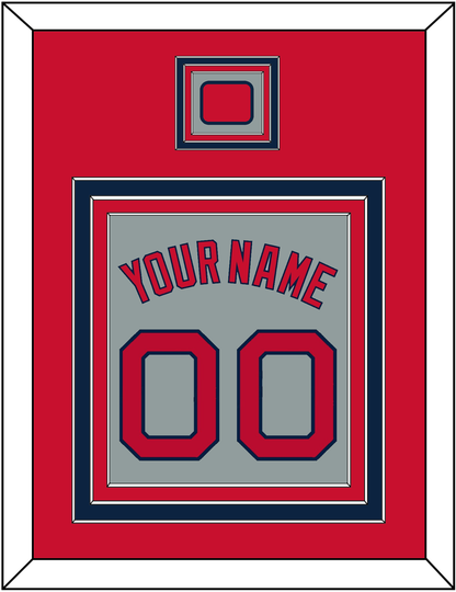 Boston Name, Number & Logo Patch - Road Gray - Premier Tier 2