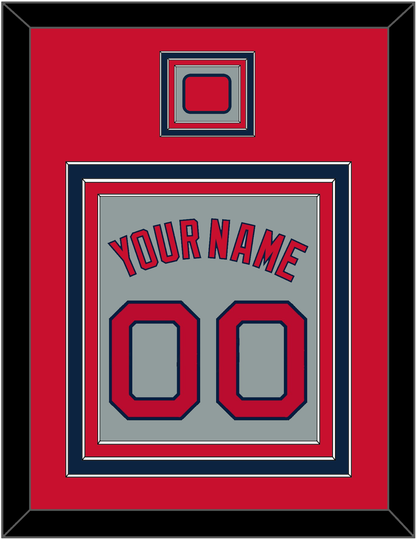 Boston Name, Number & Logo Patch - Road Gray - Premier Tier 2