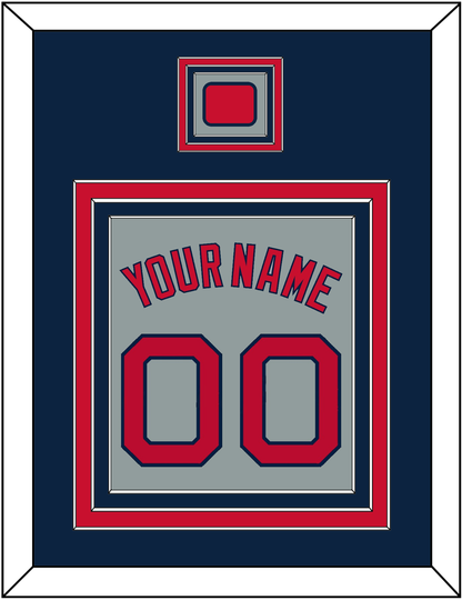 Boston Name, Number & Logo Patch - Road Gray - Premier Tier 3