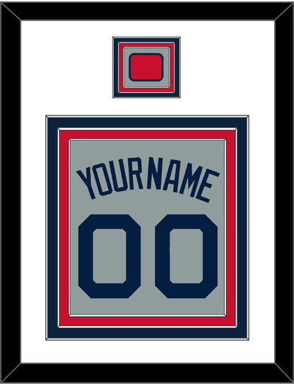 Boston Name, Number & Logo Patch - Road Gray (2009-2013) - Premier Tier 1