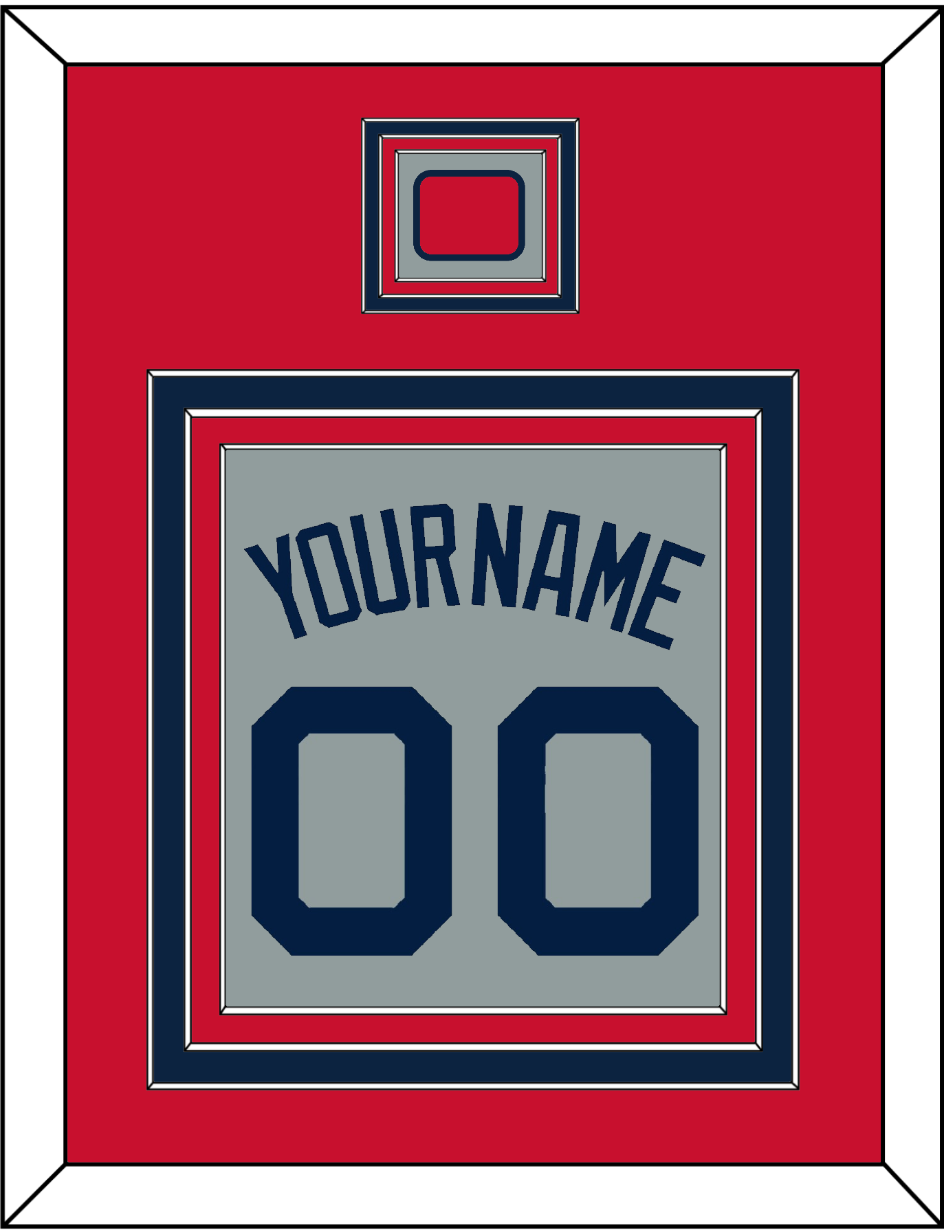 Boston Name, Number & Logo Patch - Road Gray (2009-2013) - Premier Tier 2