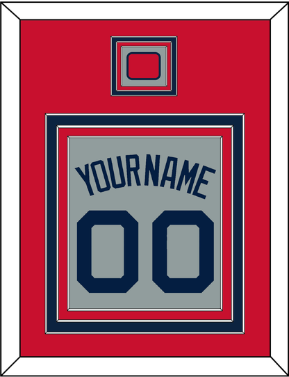 Boston Name, Number & Logo Patch - Road Gray (2009-2013) - Premier Tier 2