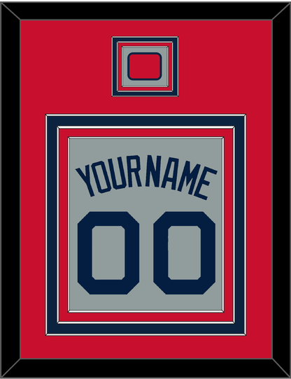 Boston Name, Number & Logo Patch - Road Gray (2009-2013) - Premier Tier 2
