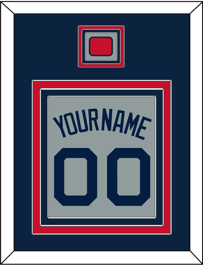 Boston Name, Number & Logo Patch - Road Gray (2009-2013) - Premier Tier 3