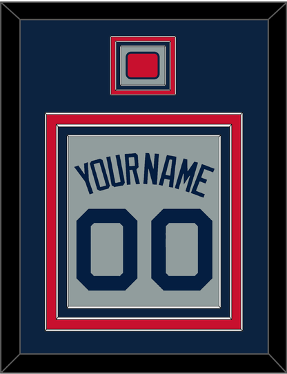 Boston Name, Number & Logo Patch - Road Gray (2009-2013) - Premier Tier 3