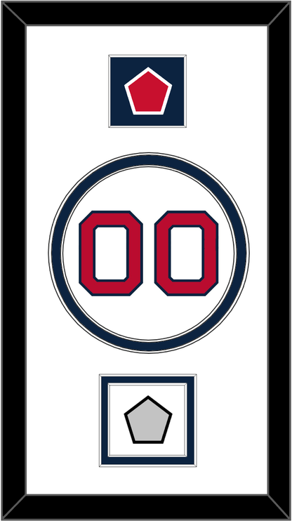 Boston Number, “B” Logo Hat Patch & World Series Jersey Patch - Home White - Signature Tier 1