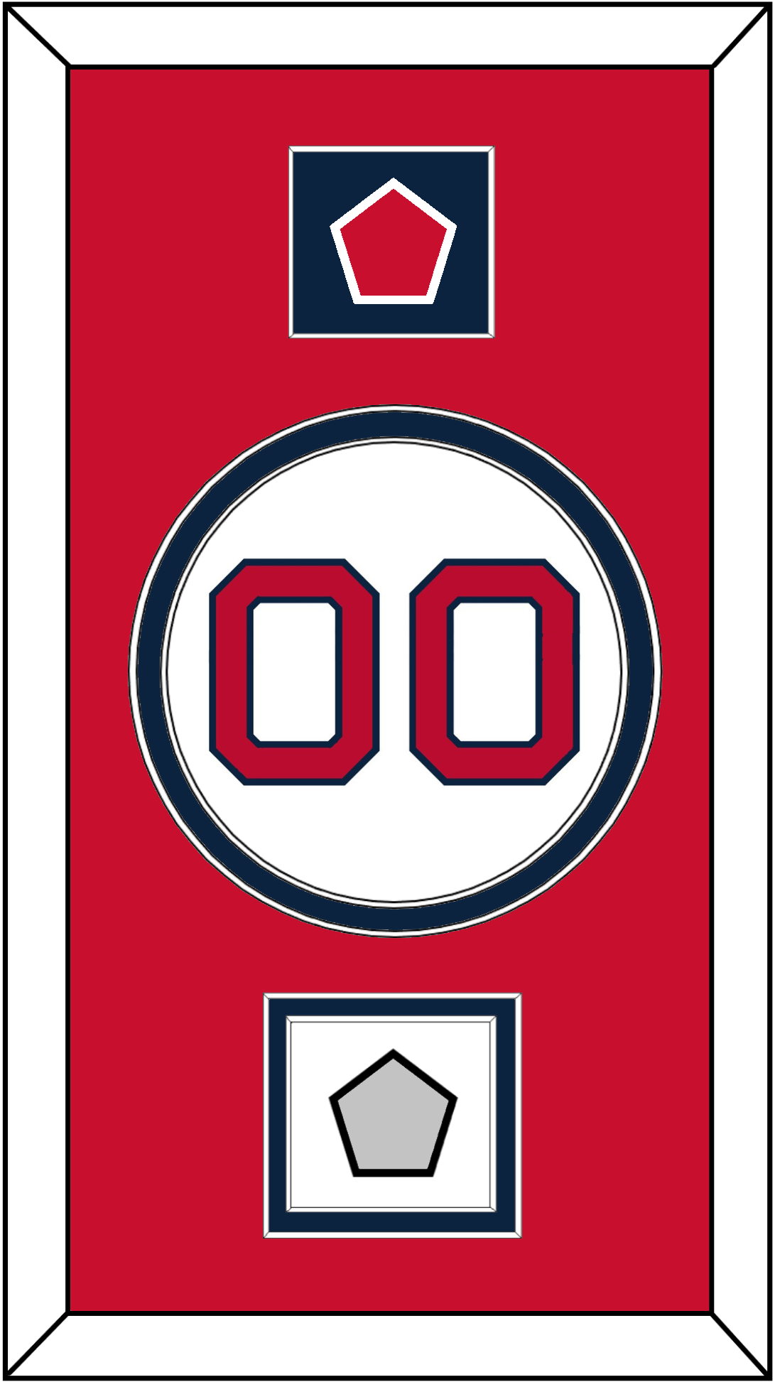 Boston Number, “B” Logo Hat Patch & World Series Champions Patch - Home White - Signature Tier 2