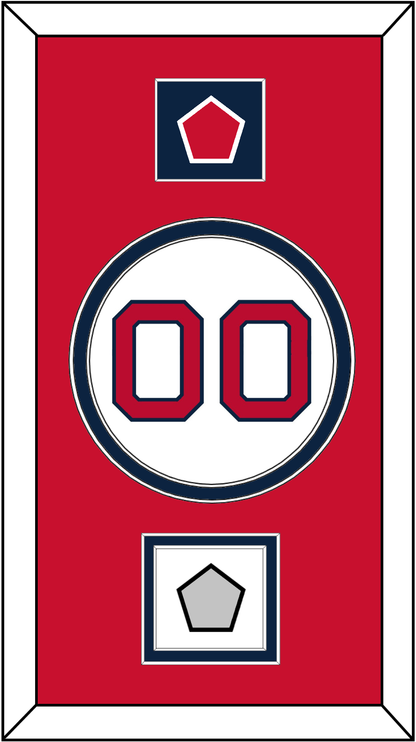 Boston Number, “B” Logo Hat Patch & World Series Champions Patch - Home White - Signature Tier 2